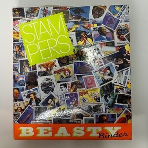 BEASTY Binder Stampers Collection Album with Assorted Stamps Lot